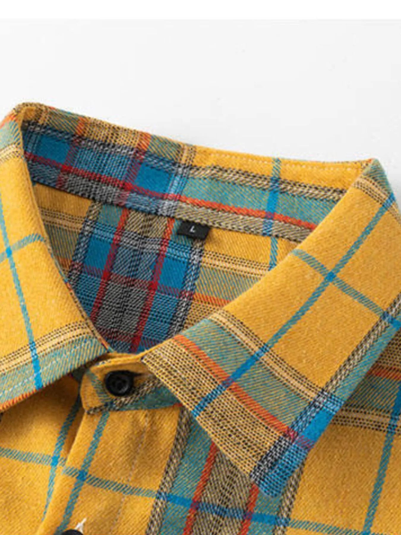 Men's Plus Size Button Up Long Sleeve Shirt - Farnelli