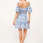 And The Why Off Shoulder Bubble Sleeve Dress - Farnelli