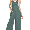 Zenana Woven Knot Strap Overalls - ASH JADE