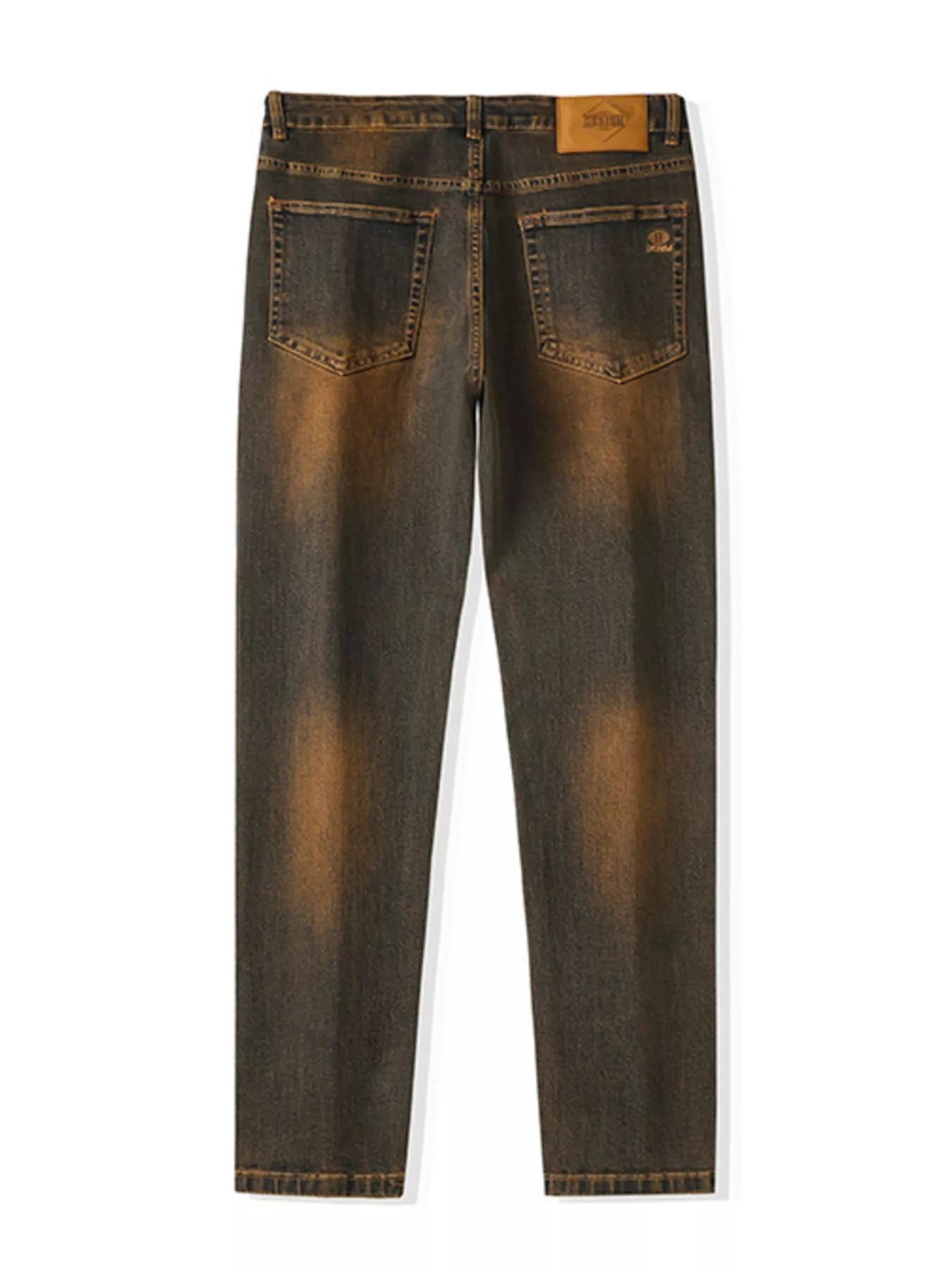 Men's Washed Straight Leg Fit Jeans - Farnelli