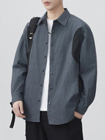 Men's Plus Size Button Up Long Sleeve Shirt - Farnelli