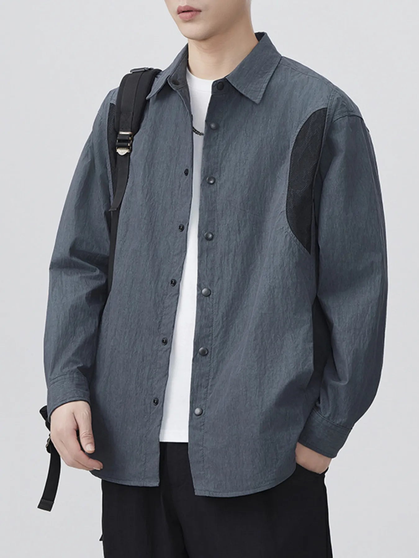 Men's Plus Size Button Up Long Sleeve Shirt - Farnelli