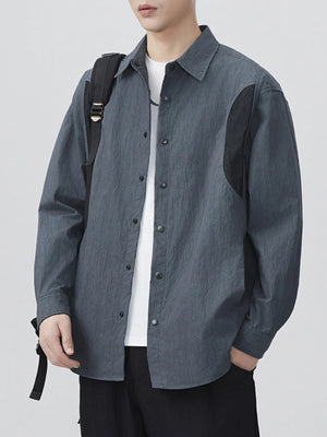 Men's Plus Size Button Up Long Sleeve Shirt - Farnelli