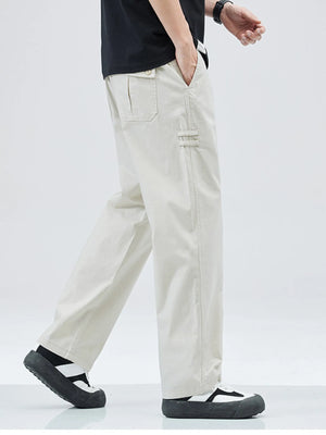 Men's Full Size Casual Loose Fit Straight Leg Pants Plus Size - Farnelli