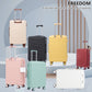 HouseOfZazla 3-piece spinner wheel luggage set with combination locks in assorted sizes