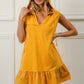 BiBi Ruffled French Terry Hooded Dress - Farnelli