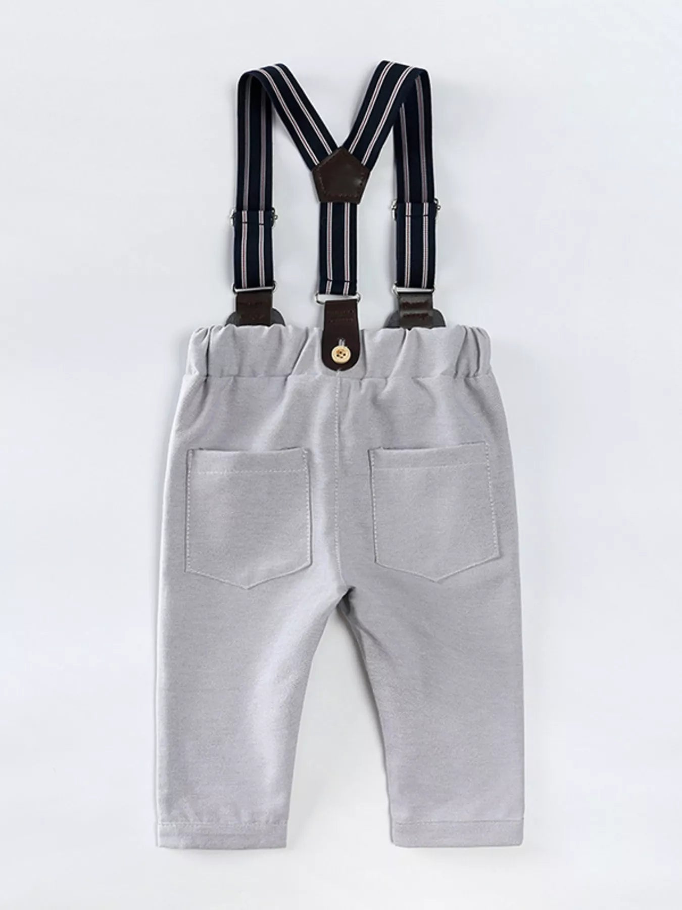 Children's Button Up Shirt and Overall Set - Farnelli