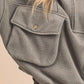 Aemi + Co Exposed Seam Half Zip Sweatshirt with Pockets - Farnelli