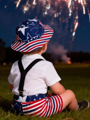 Children's Patriotic Celebration Outfit Set - Farnelli