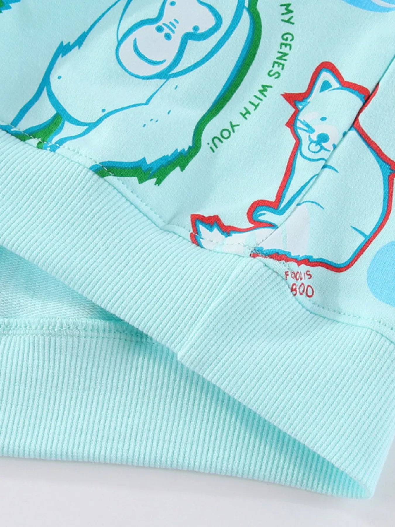 Children's Animal Print Crew Neck Sweatshirt - Farnelli