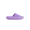 Open Toe Platform Slippers - Purple