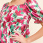 And The Why Smocked Floral Ruffle Short Sleeve Mini Dress - Farnelli
