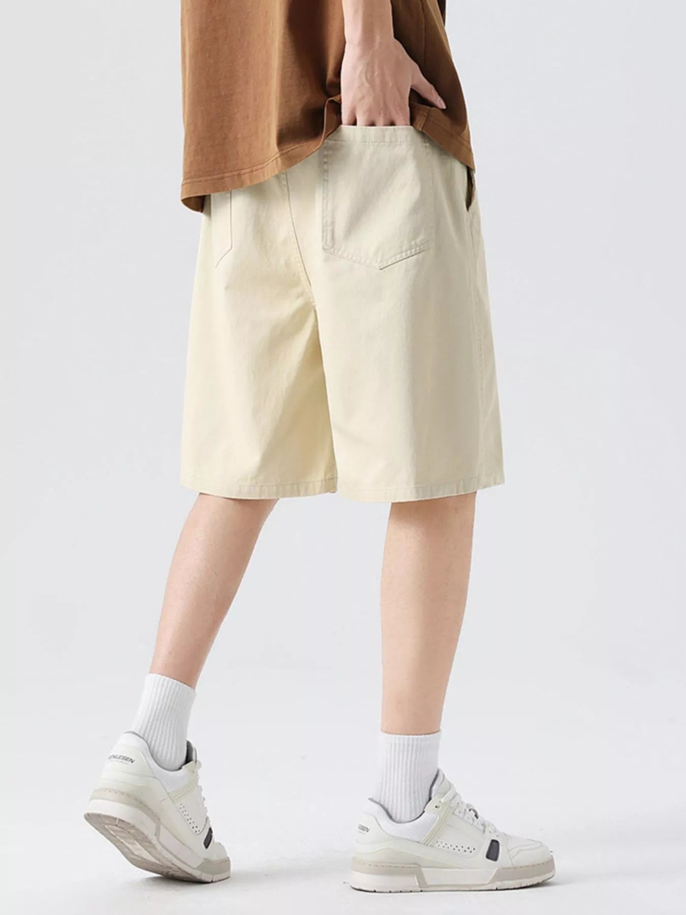 Men's Full Size Wide-Leg Shorts Plus Size - Farnelli