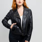 Demi Women's Faux Leather Moto Jacket