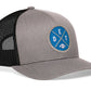 Detroit Football Trucker Hat  |  Light Blue DET X Snapback