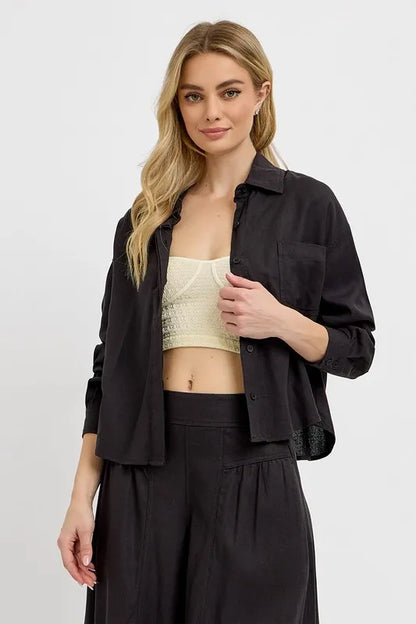 RISEN Button Down Long Sleeve Shirt - Farnelli