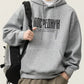 Men's Plus Size Drawstring Letter Dropped Shoulder Hoodie - Farnelli