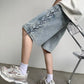Men's Full Size Drawstring Loose Fit Denim Shorts Plus Size - Farnelli