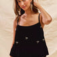 SO ME Holiday Velvet Ribbon Rhinestone Christmas Top - Farnelli