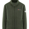 Men's Plus Size Zip Up Long Sleeve Jacket - Army Green