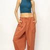 HYFVE Drawstring Cargo Wide Leg Pants - BAKED GLAY
