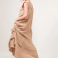And The Why Washed Cotton Gauze Fringe Detail Tiered Dress - Farnelli