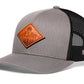 Diamond Mountain and Trees Trucker Hat  |  Leather Outdoors Snapback