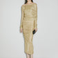Dolce & Gabbana Women Lurex Mesh Midi Dress