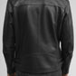 Back view of Whet Blu NYC Domanico men's leather fashion jacket