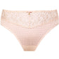 Samanta Donna Powder Rose Sheer Mesh Tulle Embroidered Brief Panty-4