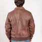 Whet Blu NYC Duke men's leather bomber jacket, back view