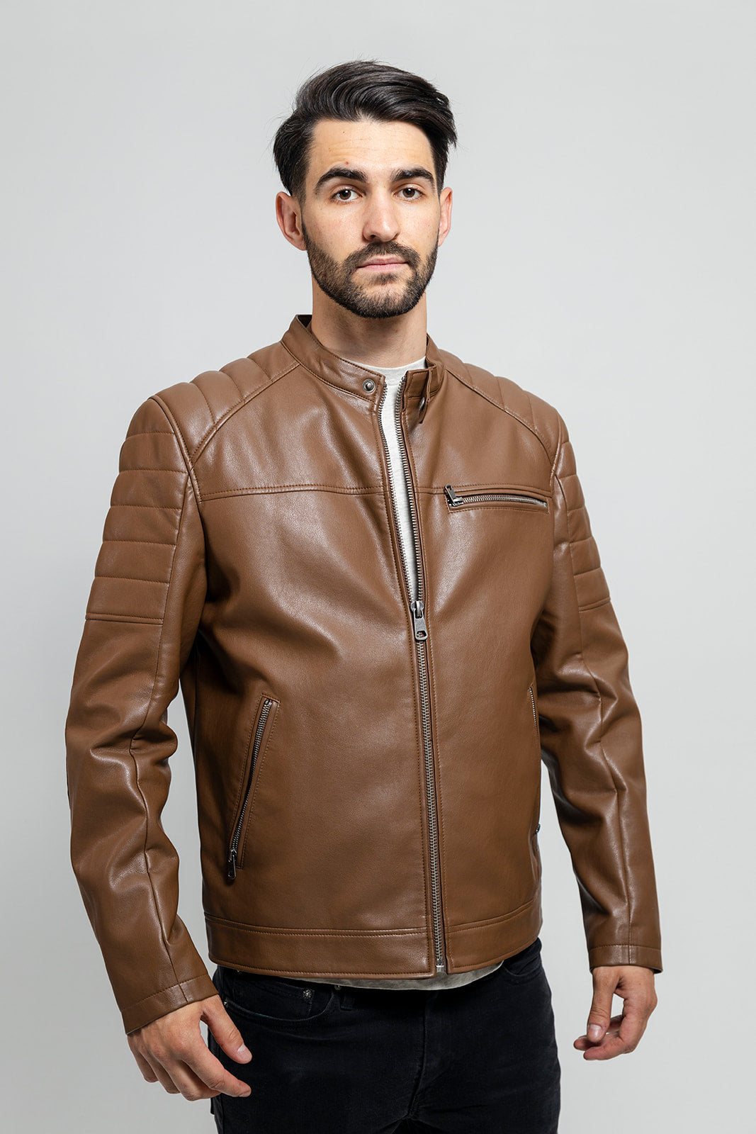 Dustin Men's Faux Leather Jacket