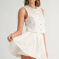 MABLE Eyelet Lace Top and Mini Skirt Set - Farnelli