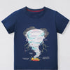 Children's Tornado Graphic Short Sleeve T-Shirt - Dark Navy