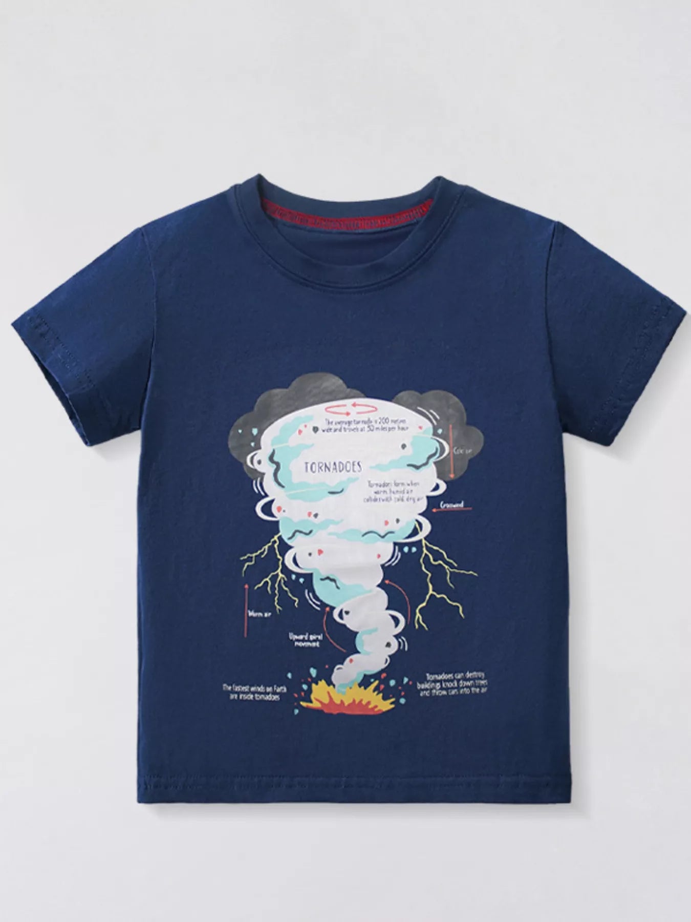 Children's Tornado Graphic Short Sleeve T-Shirt - Farnelli