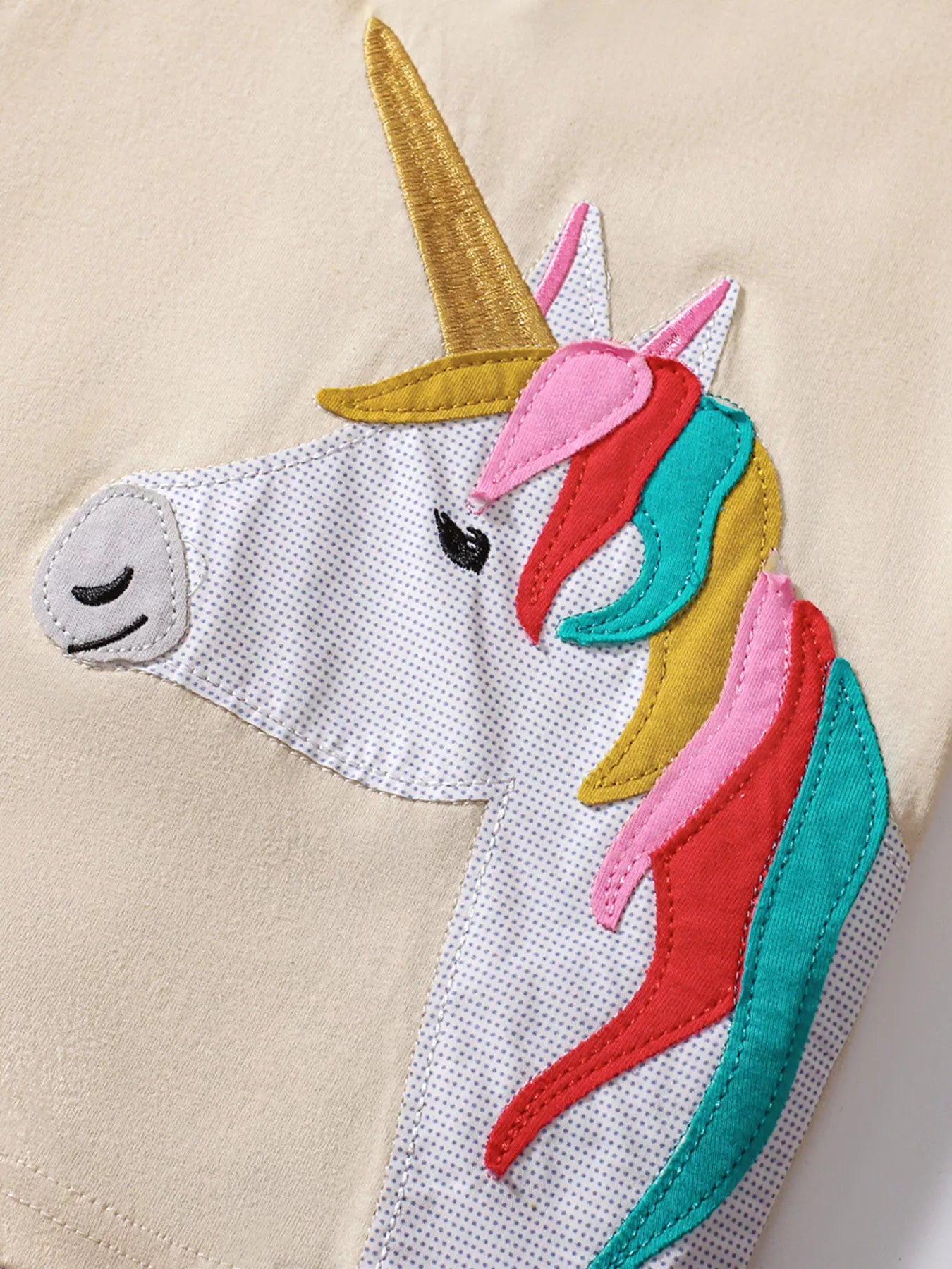 Children's Unicorn Top and Ruffle Trim Shorts Set - Farnelli