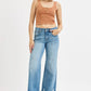 RISEN Full Size Mid Rise Crop Wide Leg Jeans Plus Size - Farnelli
