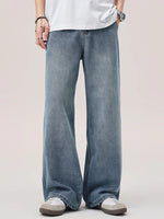 Men's Wide Leg Wash Jeans - Farnelli