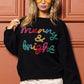 BiBi Tinsel Lettering Christmas Sweater - Farnelli