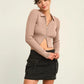 HYFVE Ribbed Double Zip Cropped Cardigan - Farnelli