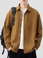 Men's Plus Size Button Up Long Sleeve Shirt - Farnelli