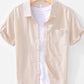 Men's Plus Size Button Up Short Sleeve Shirt - Farnelli