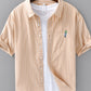 Men's Plus Size Striped Button Up Long Sleeve Shirt - Farnelli