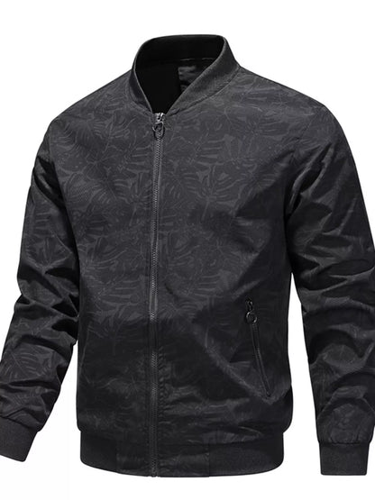 Men's Plus Size Zip Up Lightweight Bomber Jacket - Farnelli