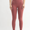 MONO B Venice Cloud Light Sculpt High-Waisted Leggings - RED PEAR