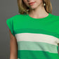 Umgee French Terry Side Slit Striped Mini Dress - Farnelli
