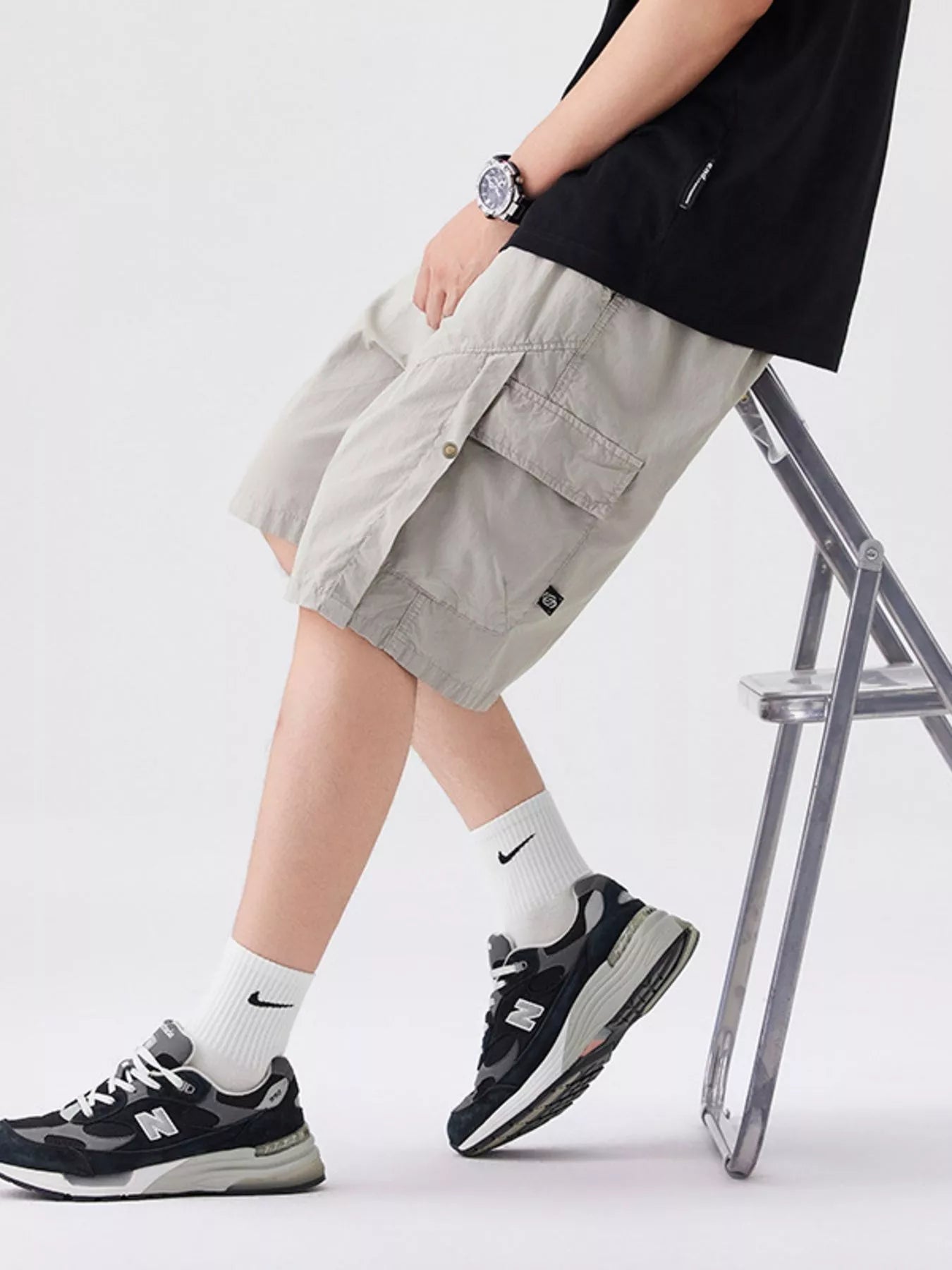 Men's Full Size Loose Fit Cargo Shorts Plus Size - Farnelli