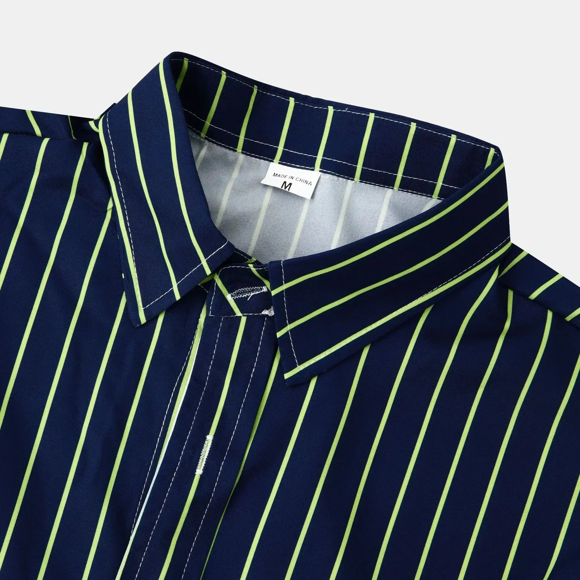 Men's Striped Button-Down Shirt - Farnelli