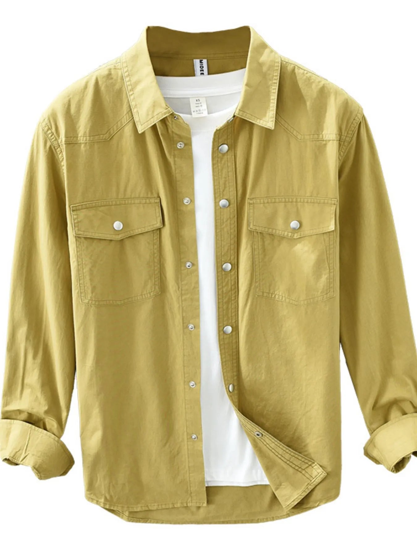 Men's Plus Size Button Up Long Sleeve Shirt - Farnelli