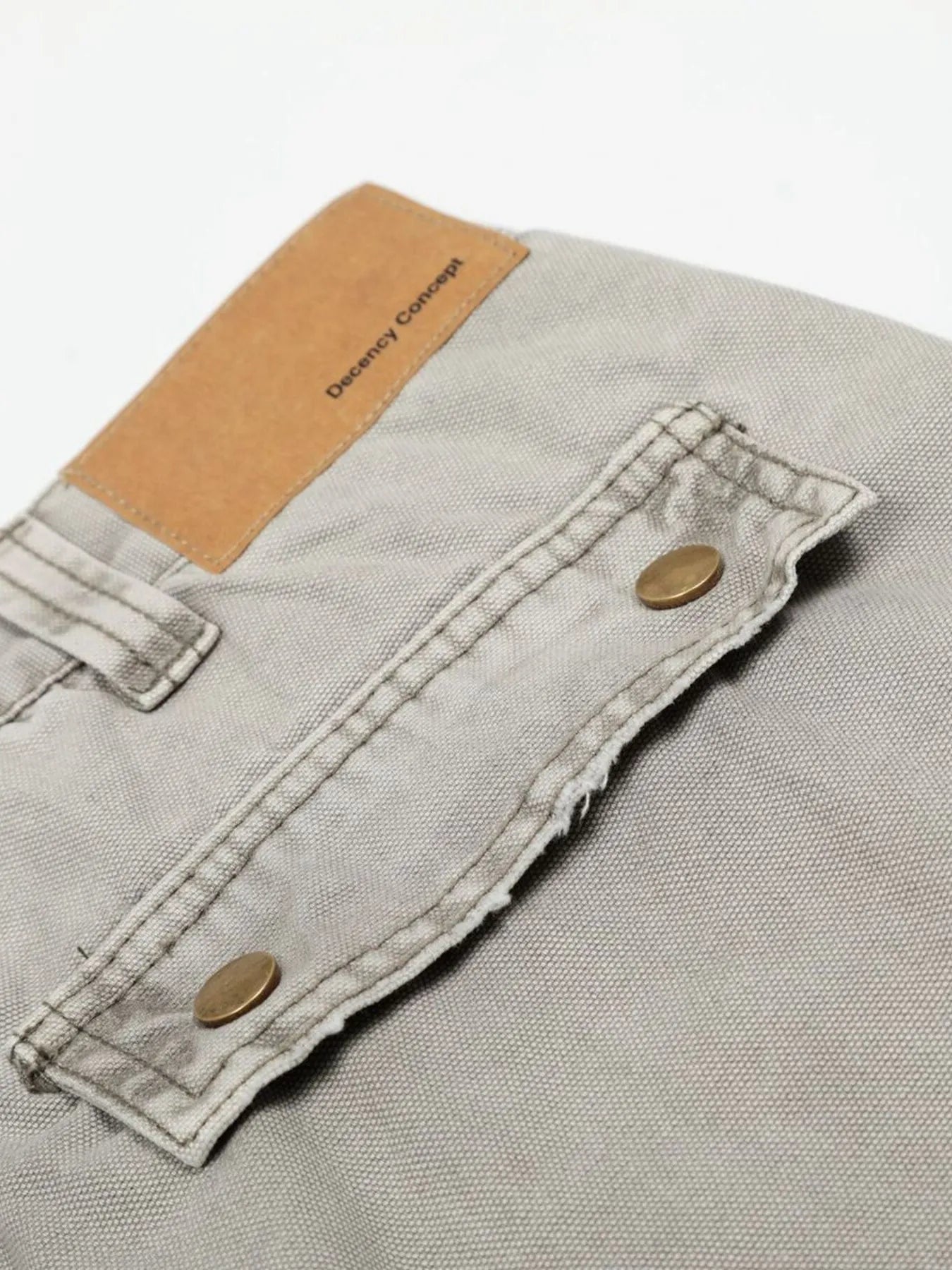 Men's Washed Wide Leg Cargo Jeans with Multiple Pockets - Farnelli